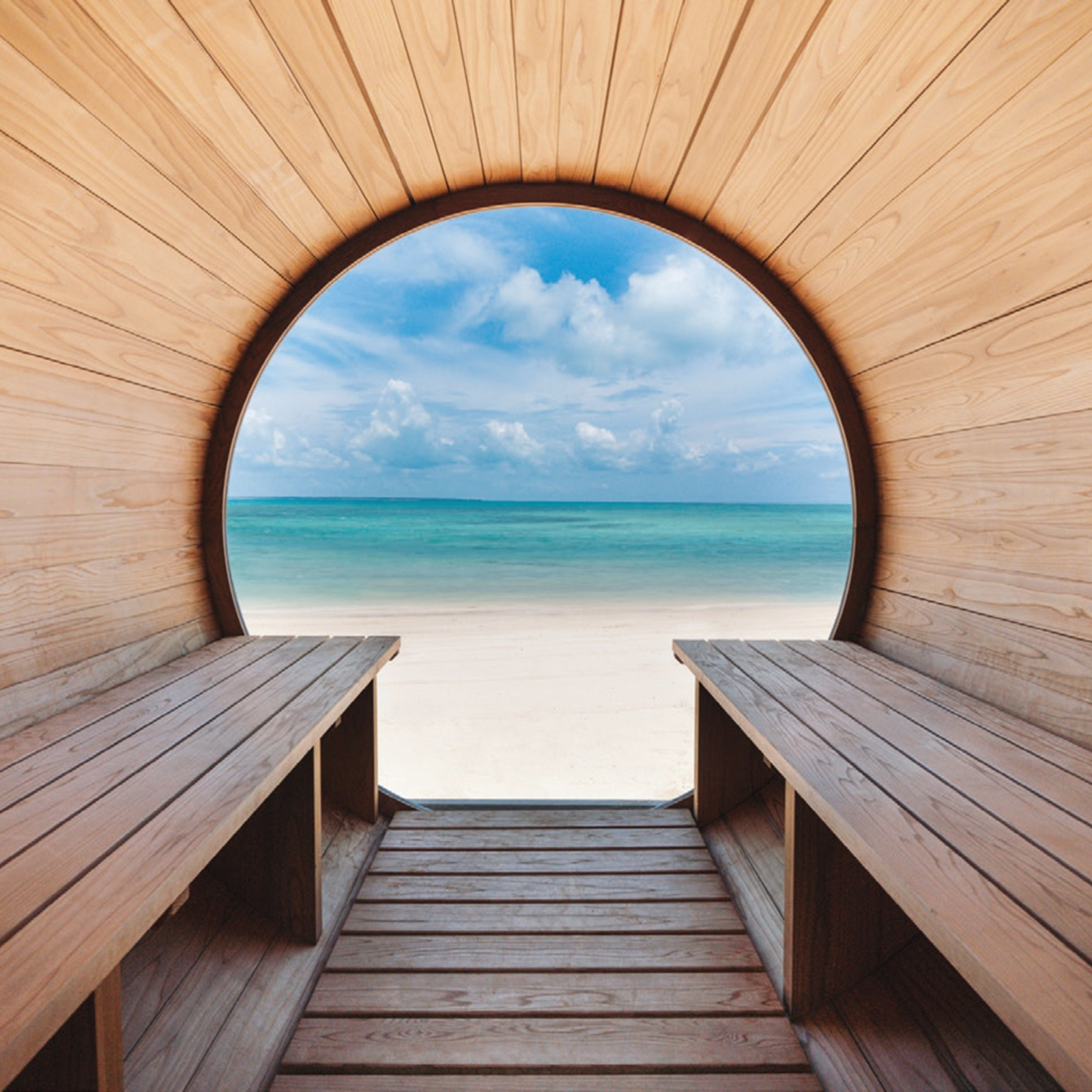 景色からのヒーリングをかけ算！ 景色とサウナを同時に満喫できる“最高のサウナ窓”