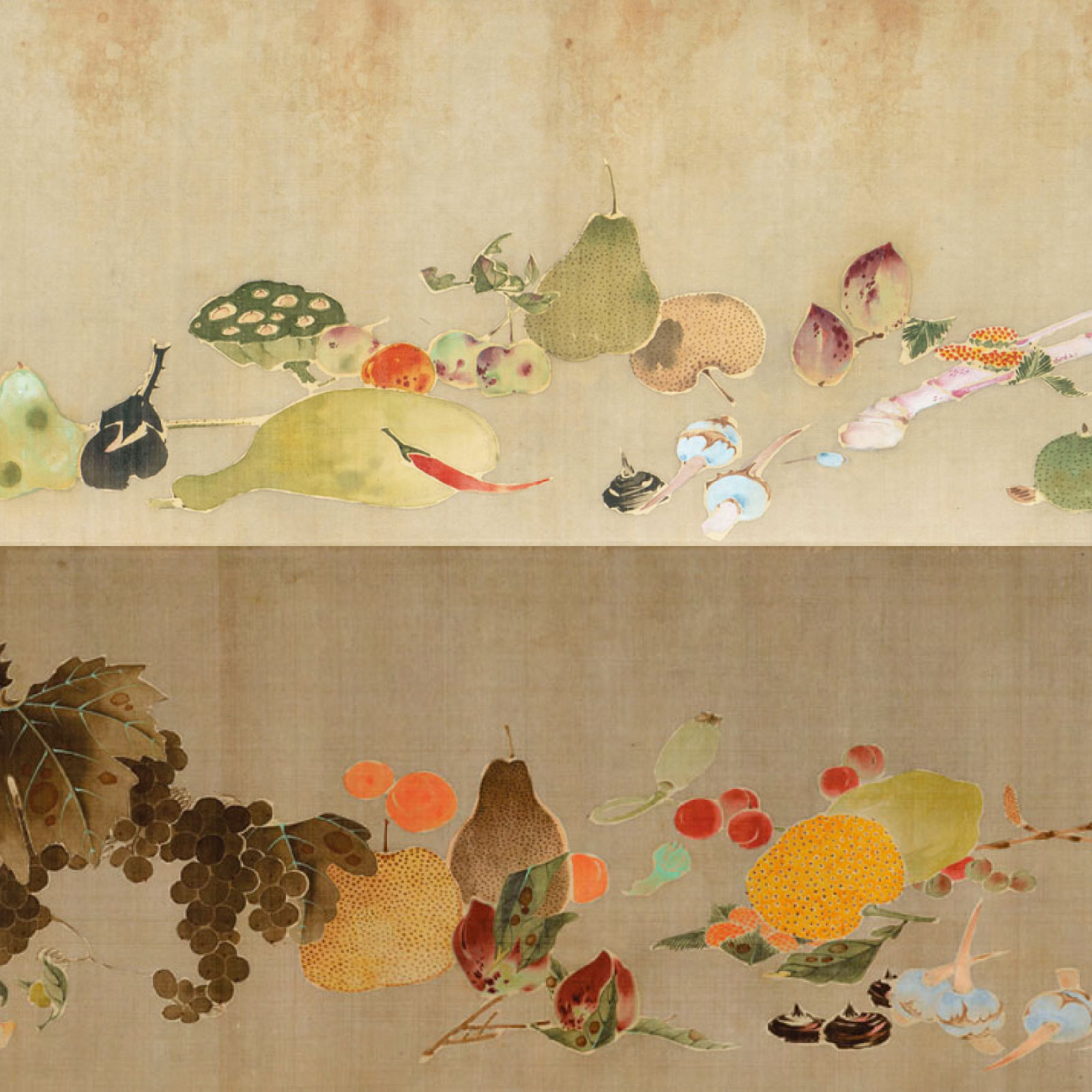 画家・伊藤若冲の傑作40点が集結。福田美術館「若冲にトリハダ！ 野菜もウリ！」